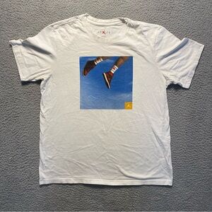 Air Jordan Jumpman Photo T-Shirt White Short Sleeve Mens Size Large